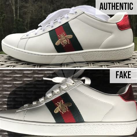 authentic gucci sneakers vs fake|Gucci ace sneakers hurt.